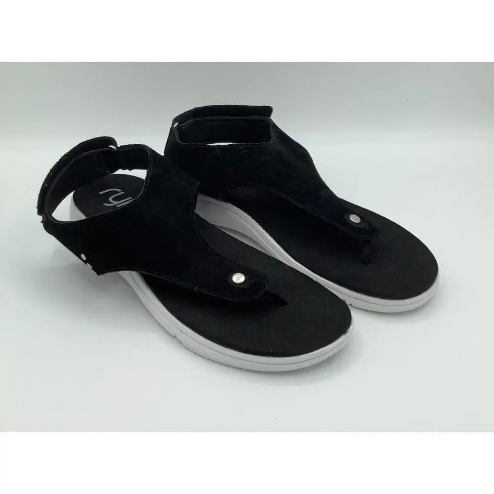 Ryka Size‎ 9.5 Black Sandals Lightweight Comfy